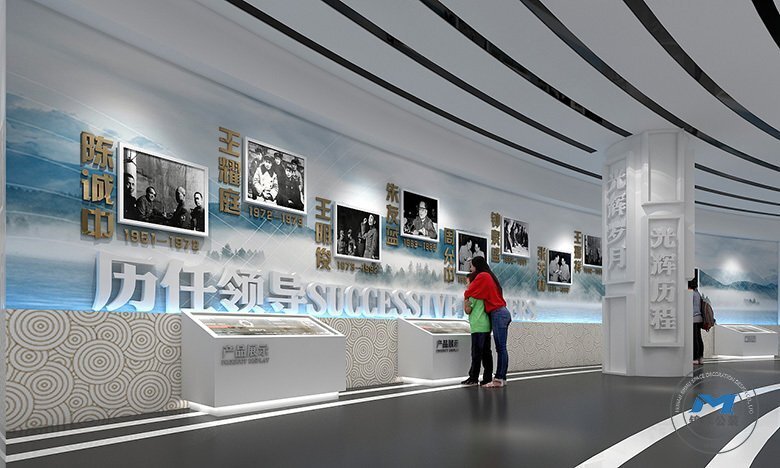 黨建主題企業(yè)展館展廳裝修設計歷任領導