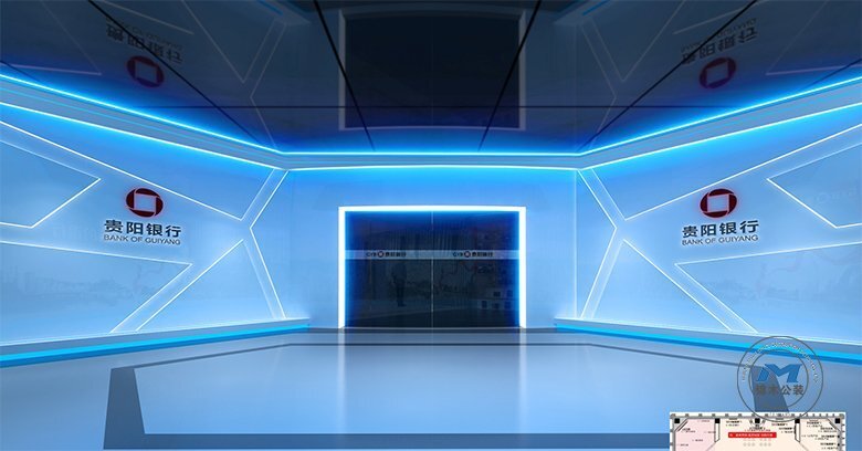 企事業單位展廳設計效果進門處