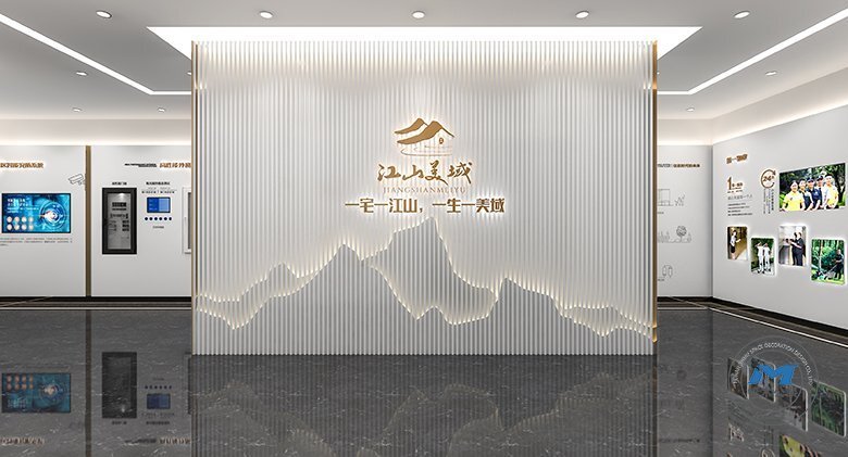 地產(chǎn)物業(yè)企業(yè)體驗(yàn)館裝修設(shè)計效果入口