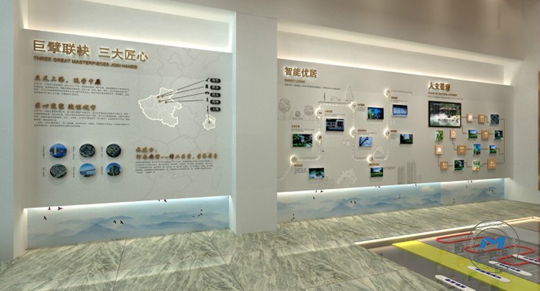 企業工法館展館裝修設計效果動線