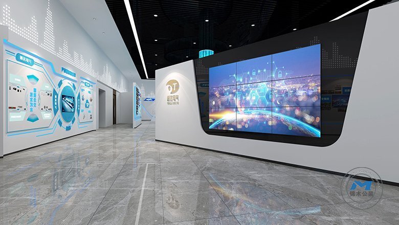公司總部展廳裝修設(shè)計效果大廳動線